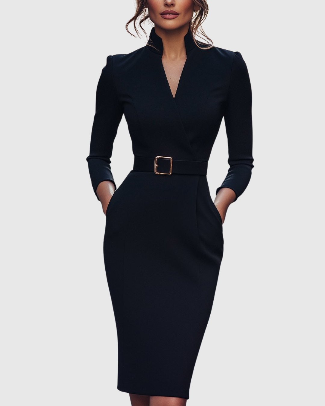 Claribel | Vestido midi refinado