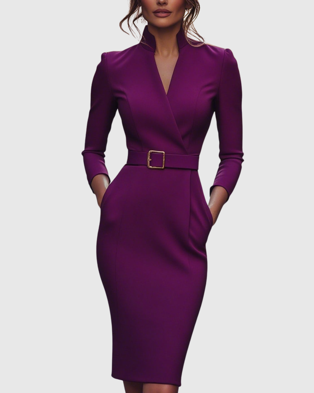 Claribel | Vestido midi refinado