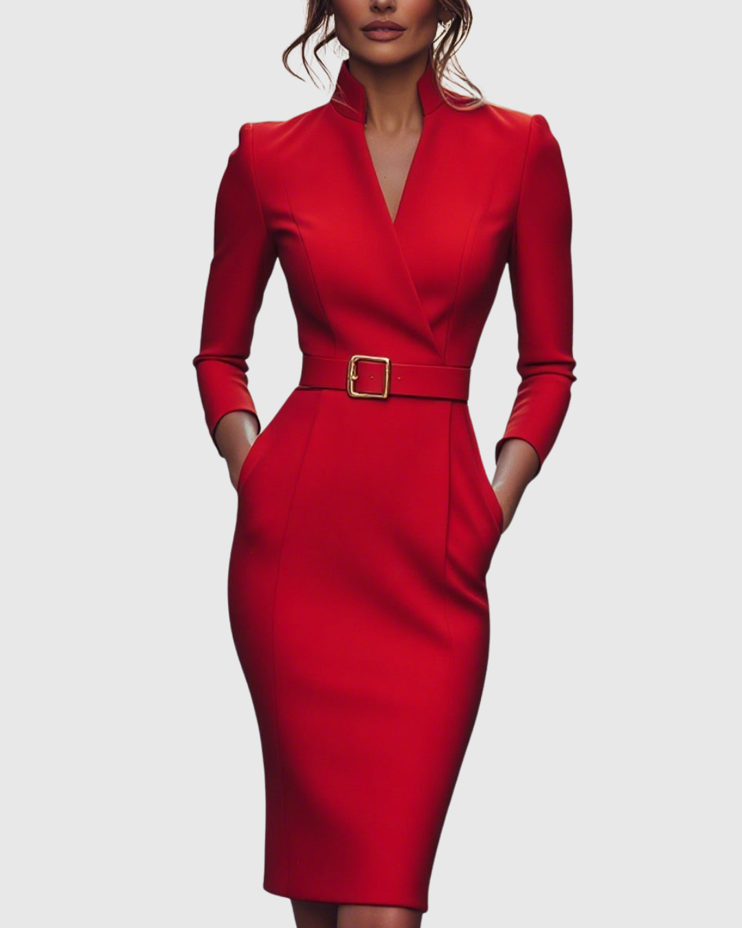 Claribel | Vestido midi refinado