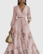 Rowella | Elegante vestido largo plisado