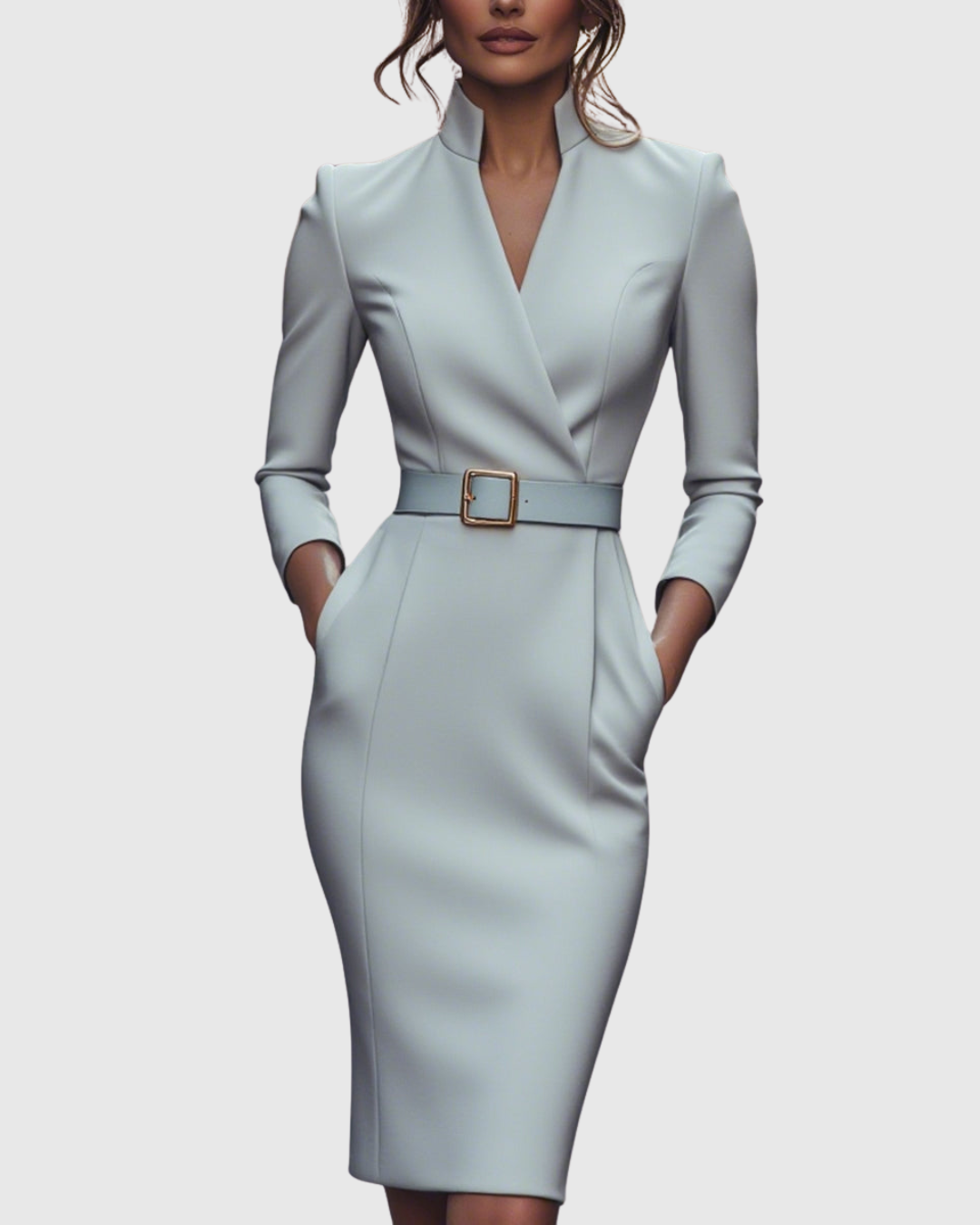 Claribel | Vestido midi refinado