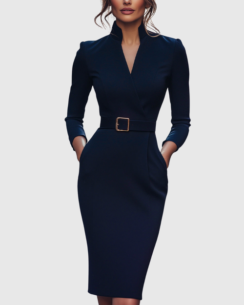 Claribel | Vestido midi refinado