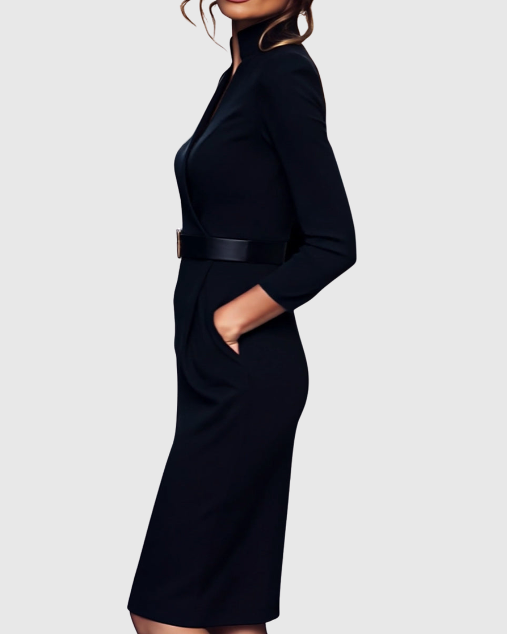 Claribel | Vestido midi refinado