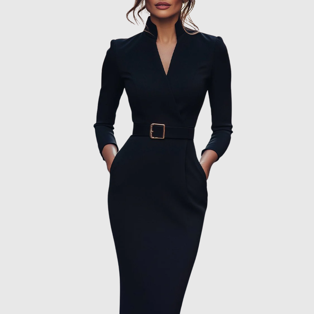 Claribel | Vestido midi refinado